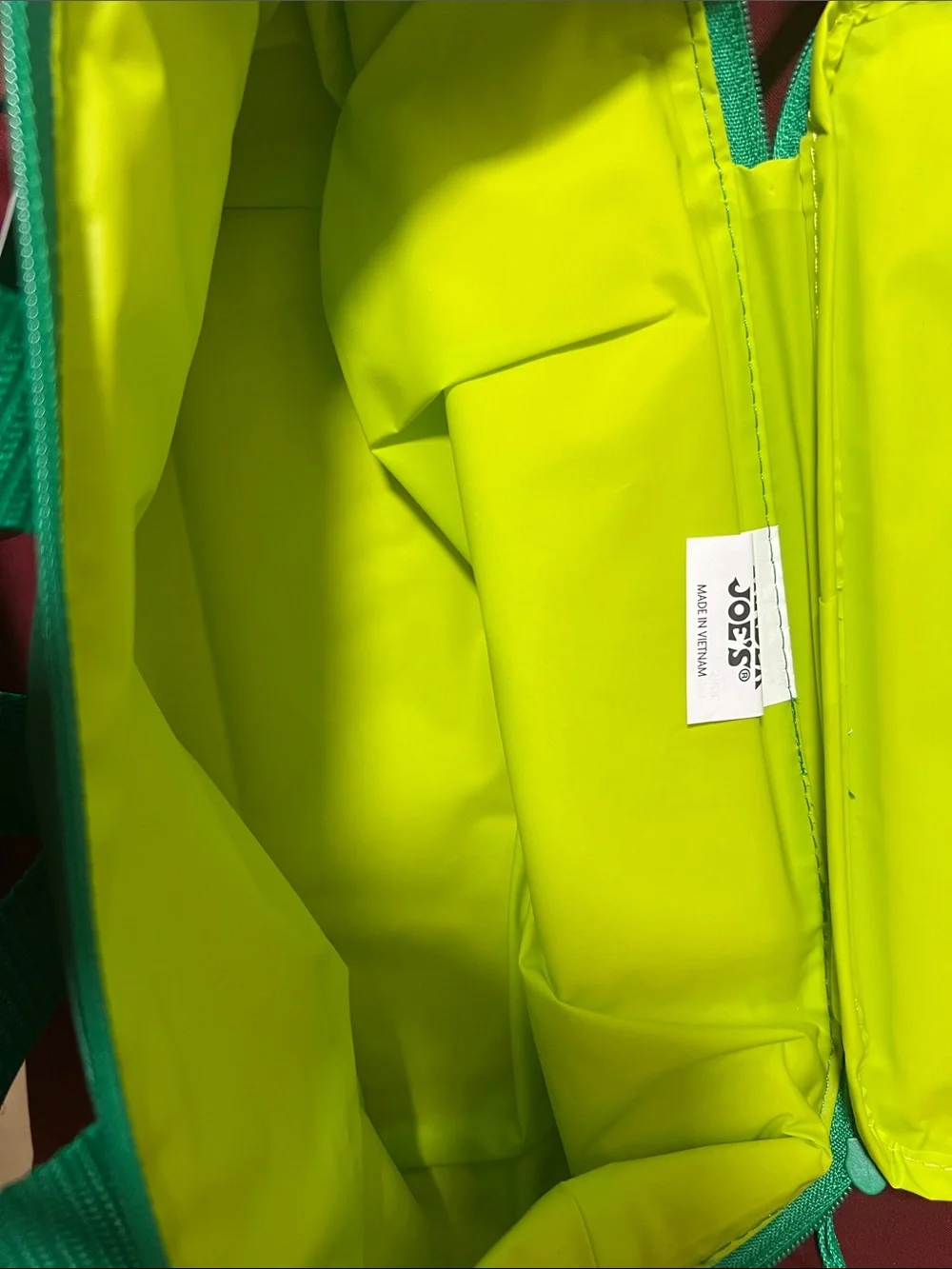 Trader Joe's Green & Black Reusable Tote Bag